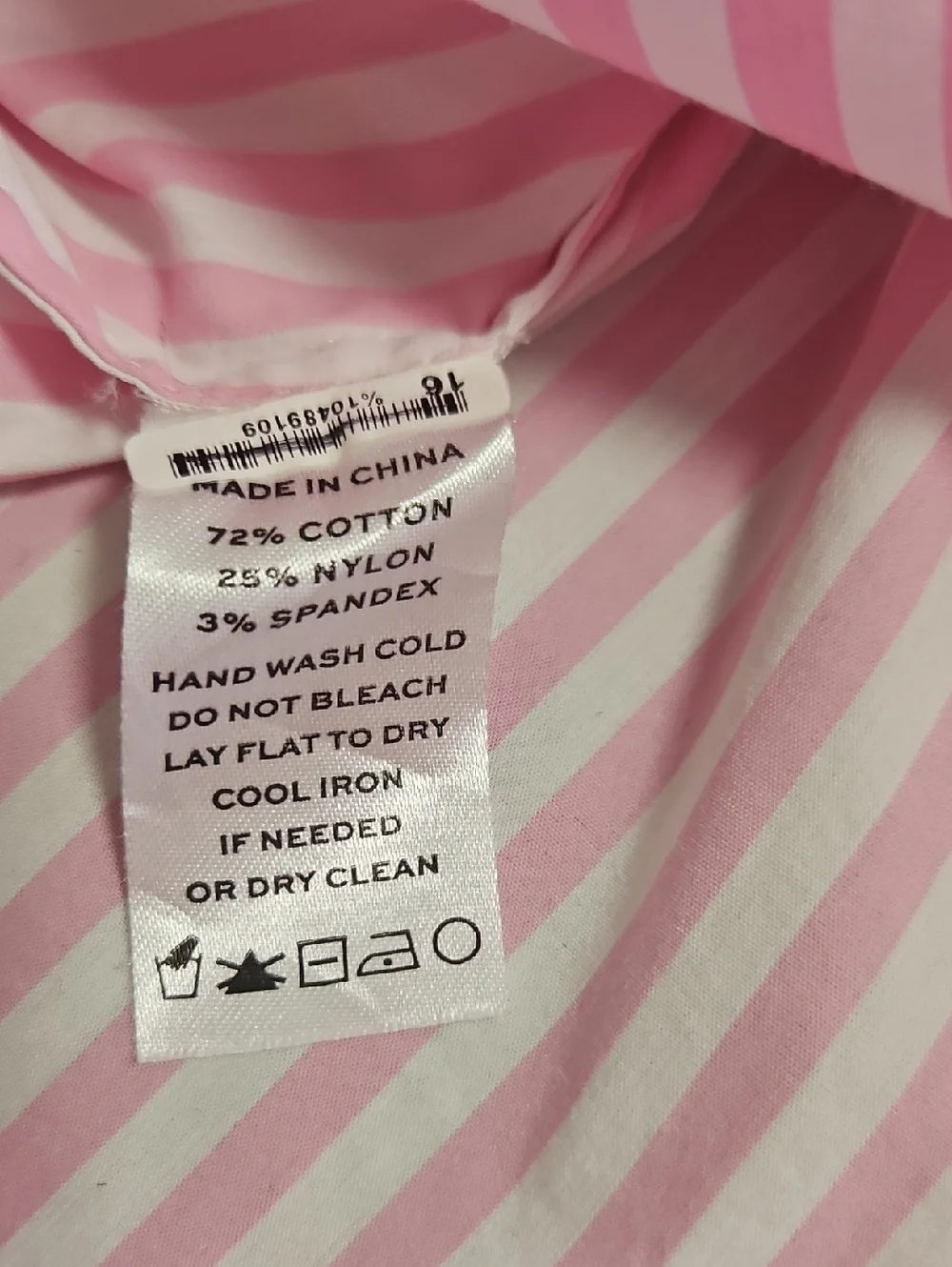 Hill House Katherine Nap Mini Dress In Bubble Gum Stripe Size Large - Picture 8 of 10